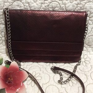 Mossimo purple crocodile look Crossbody